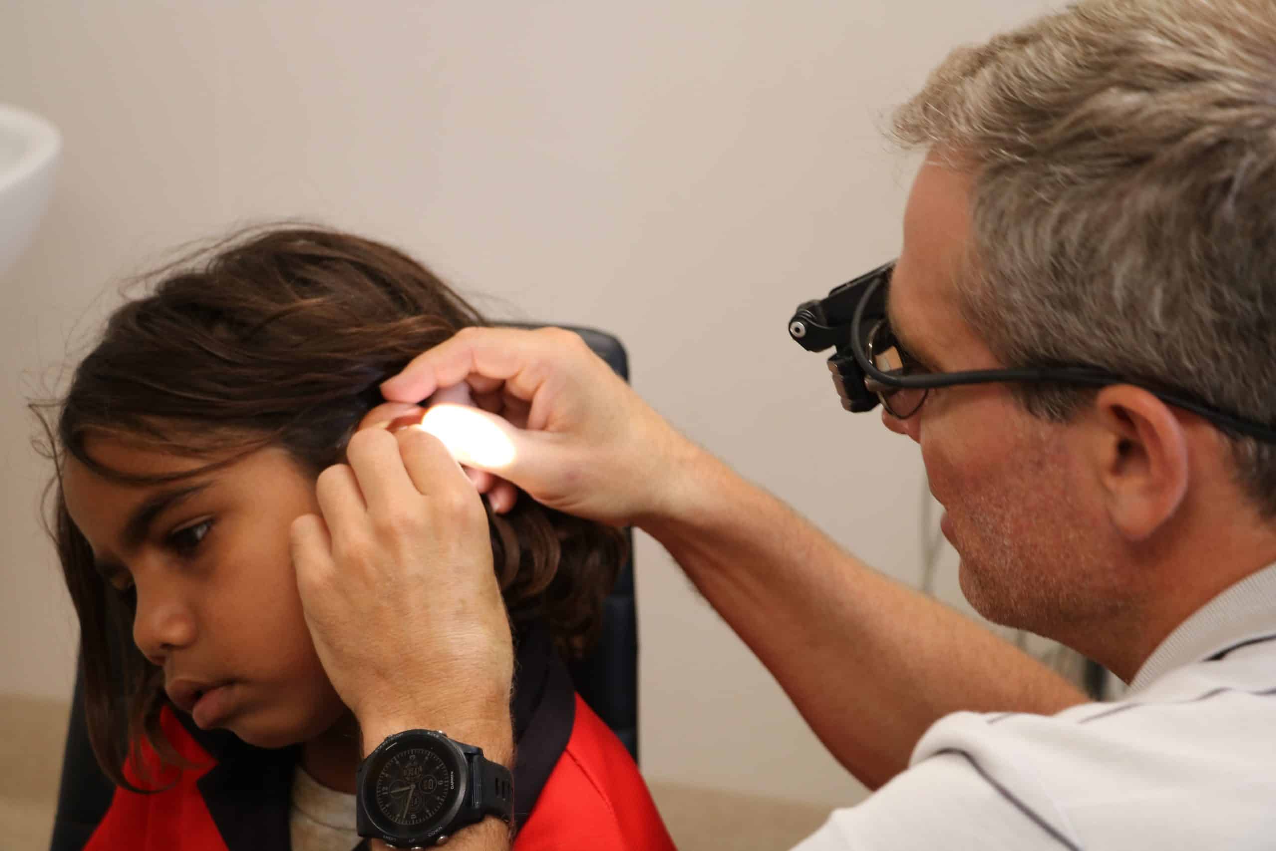 Ear Science Specialist Conducting Hearing Check-up