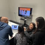 Researchers Get an Inside Look with Otoscopy Training Session Researchers taking part in the otoscopy training session to understand how ear and hearing disorders are diagnosed and monitored.