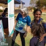 Kunjunyu Kurlka “Healthy Ears” event in Newman Kids with Minres learning about hearing health